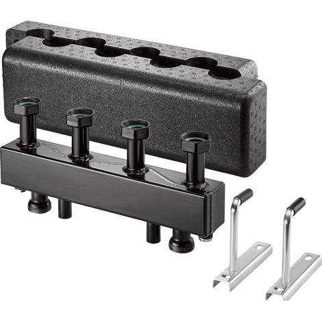 OVENTROP-Verteilerbalken für Regumat DN25, für 2 Heizkreise, Stahl - 7738345649 von Buderus
