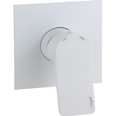 Paffoni Mitigeur de douche encastré 1 sortie série Tilt TI010ST/M Laiton - Blanc opaque (1/2)