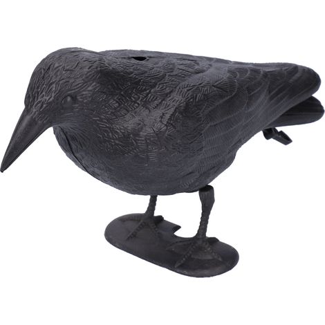 Statue de corbeau en plastique réaliste, leurre de chasse, outil de décoration de jardin extérieur (1/5)