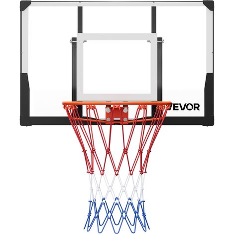 VEVOR Panier de Basket-ball Mural, But de Basketball 110 cm, Systeme de Cerceau, Filet en Nylon et Panneau en PC de 2 mm d’Epaisseur pour Basket, Utilisation Interieure et Exterieure, Domicile (1/5)