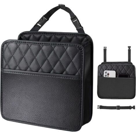 Poubelle de Voiture Suspendue – Sac à Déchets Pliable avec Sangle Réglable pour Dossier de Siège – Corbeille Portable pour Voiture, SUV, Camion, Monospace (1/5)