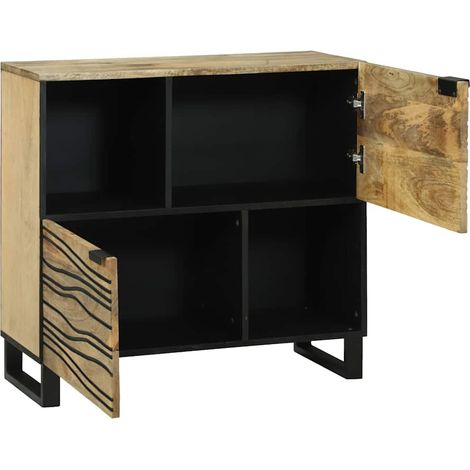 Buffet,Bahut,Meuble de Rangement Marron 80 x 33 x 75 cm bois de manguier massif CFW79706 (1/5)