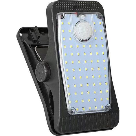 Lámpara solar de exterior con clip JSSEVN-LED, iluminación portátil con sensor de movimiento, luces decorativas impermeables. (1/5)