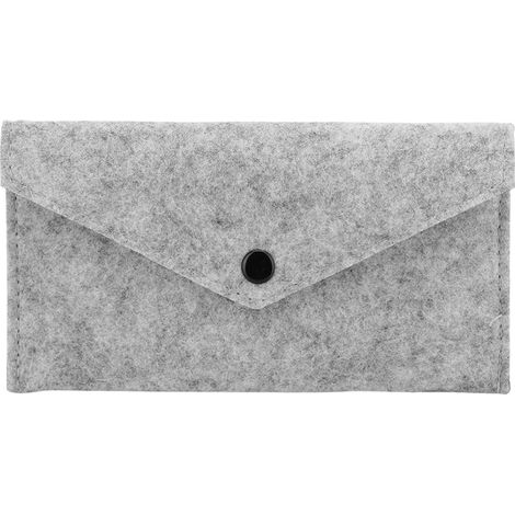 Pochette de rangement multifonction en feutre pour téléphone, lunettes et stylos, housse de protection portable