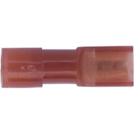 Sealey Fully Insulated Female Terminal 2.8mm, Red - Pack of 100 RT28