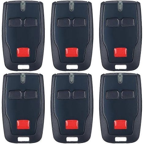 Set mit 6 Zweikanal-Fernbedienungen für BFT Mitto B RCB02 R1 Torantriebe, 433-MHz-Fernbedienungssender (1/5)