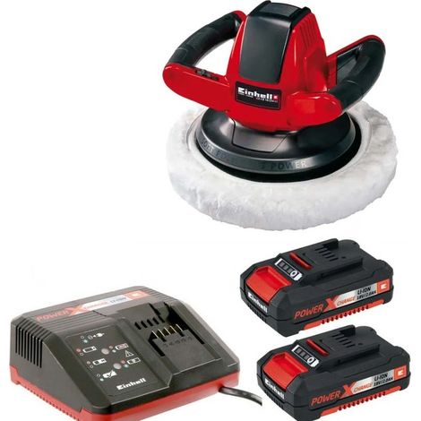 Einhell 18v Cordless Car Boat Buffer Polisher 254mm Power X Change 18v x2 2ah (1/4)