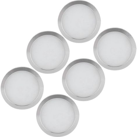 Ensemble de 6 spots LED intérieurs, 12 V, avec télécommande, pour camping-cars, caravanes et fourgons aménagés T4/T5