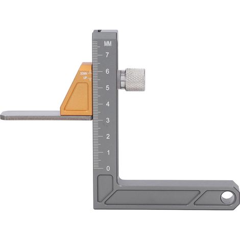 Jauge de profondeur réglable en métrique pour scie de table, outil de mesure de hauteur en bois (1/5)