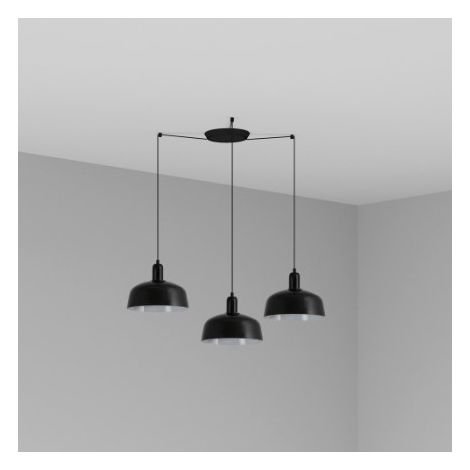 TATAWIN M 3L Lampada sospensione nera (1/2)