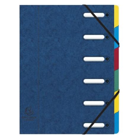 Exacompta 55062E Tab-Register Konventioneller Dateiordner Karton Blau (1/2)