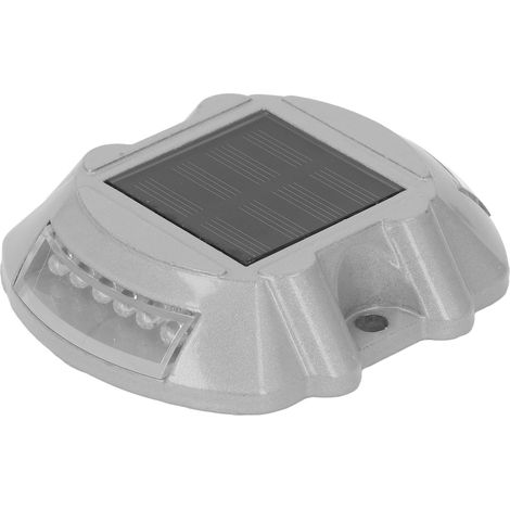 Balai solaire à 12 LED, étanche (indice de protection IP68), pour allées et jardins, 600 mAh, lumière jaune (1/5)