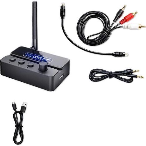 Émetteur-récepteur Bluetooth 5.3 S3 HiFi 3,5 mm/RCA/OPT/clé USB 2-en-1 pour TV, PC et haut-parleurs (1/5)