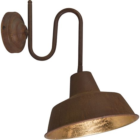 QAZQA Appliques Factory - rustico - Acciaio - Marrone - Tondo Max. 1 x Watt