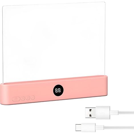 Lampe de lecture rechargeable LED transparente avec panneau à (1/5)