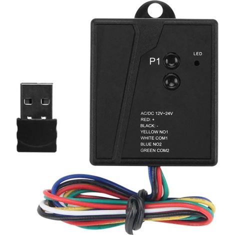 Accessoire pour automatisation et domotique, équipement de commande et de sécurité pour la maison,1xReceiver and 1xUSB (1/5)