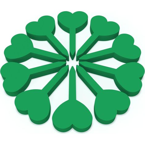 100 étiquettes en plastique pour plantes, imperméables et résistantes au soleil (1/5)