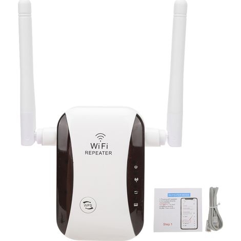 Amplificador Wifi - Antenas Doble - Extensor De Señal Para Hogar - Alcance A Través De Paredes - 1 Unidad (1/5)
