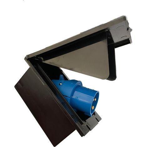 Prise, Socle mâle encastrable CEE P17 : Coloris : noir (1/2)