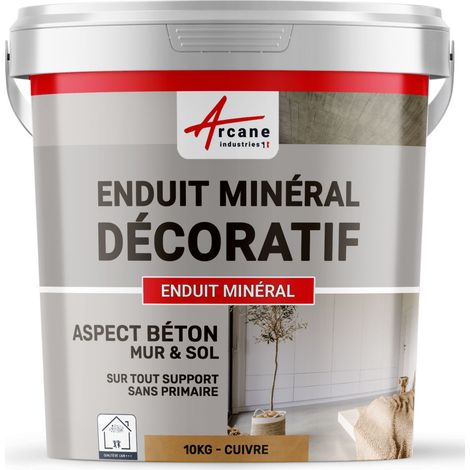 Enduit décoratif, mural et sol, rénovation, chambre, cuisine, salle de bain - 10 kg Cuivre - ARCANE INDUSTRIES