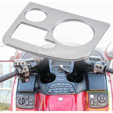 Pièces détachées pour moto, pièces de modification électroplaquées pour Gold Wing GL1800, pièces décoratives pour le commutateur de commande côté droit 01-11 (1/5)
