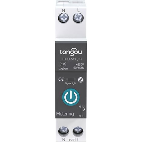 Tuya Zigbee Disjoncteur intelligent Télécommandes sans fil Commutateur de commande Application de téléphone portable Visualisation de l'équipement domestique Modes de boucle de compte à rebours avec f (1/5)