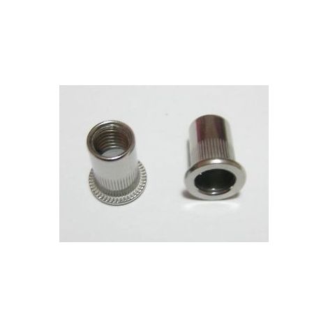 Ecrou à sertir M8X16 ALPC 30 Aluminium Epaisseur de serrage 0.5 à 3 - 1 pièce (1/2)