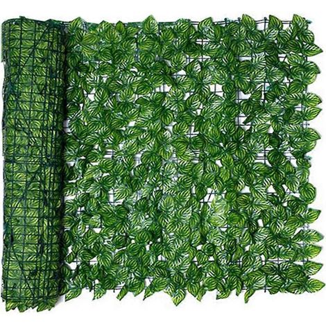 Rouleau de clôture artificielle en feuilles pour intimité - (1/5)