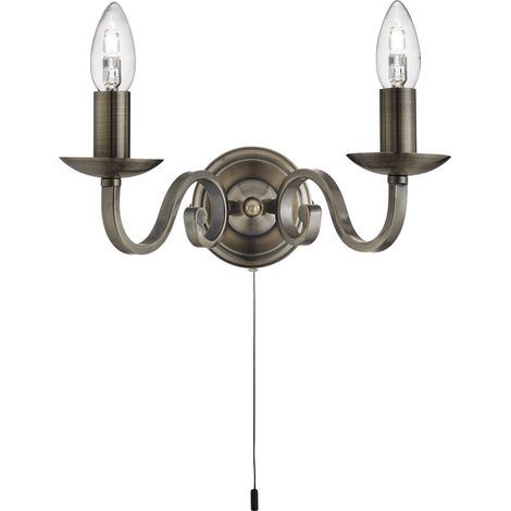 Spot mural lampe luminaire laiton antique couloir bureau chambre salon éclairage (1/3)