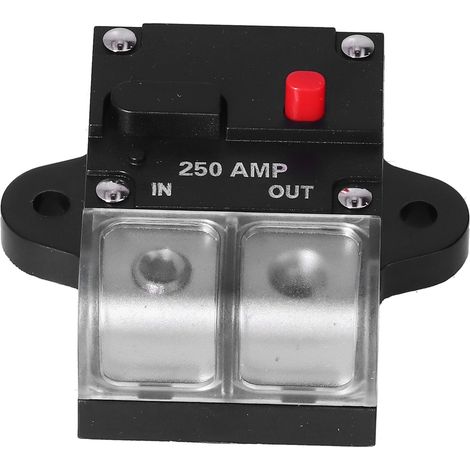Disjoncteur 250A, porte-fusibles automatiques noirs, onduleur avec vis, serviette compressée pour bateaux, moteurs et camions (1/5)