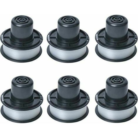 Bobine de fil A6226 compatible avec Black et Decker Coupe-herbe automatique GL250 / GL310 / GL360 / GL360SB, livrée avec 6m de ligne, ensemble de 6 bobines..DEBUNS (1/5)