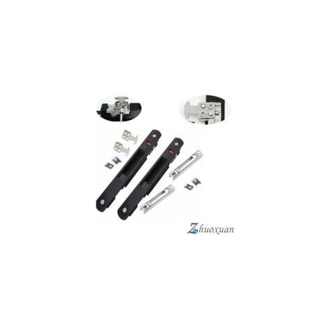 Verrou Baie Coulissante Fermeture Serrure de Crochet de Fenêtre de Porte Mobile Moderne Simple Face de Verrouillage Pour La Maison Serrure porte Baie Vitree porte Coulissante Fermeture,Starlight,2Pc (1/4)