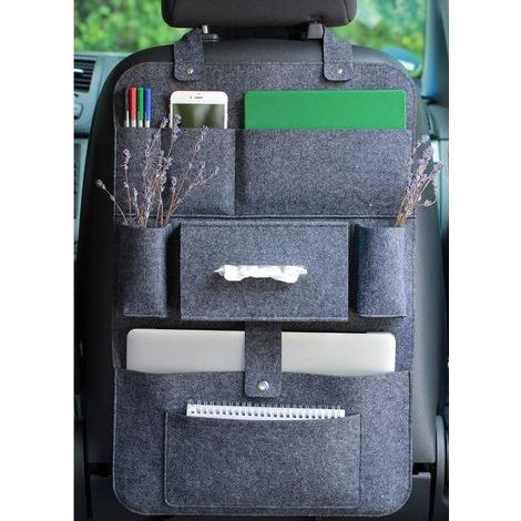 Aufbewahrungsorganizer für Autositze im Wohnmobil, 62 x 41 cm – Dunkelgrau (1/5)