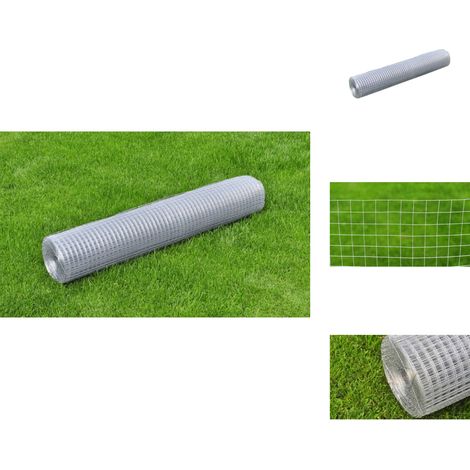 Zaunfelder - Maschendraht 4-Eck Volierendraht Drahtgitter 1mx25m, 0,75 mm dick (1/4)