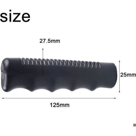 Poignées brouette remplacement ergonomiques, réglables, 125x25 mm – 2 pcs (1/4)