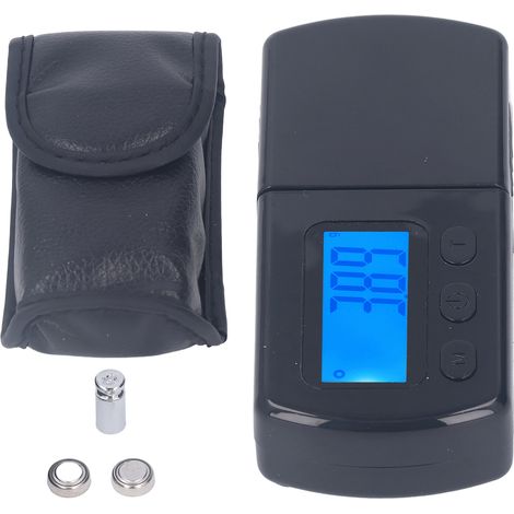 Balance de poche numérique 5g 0.01g pour stylus tourne-disque, poudre et bijoux, noire (1/5)