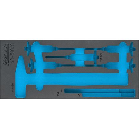 Insert en mousse souple HAZET à 2 composants 163-510L (1/2)