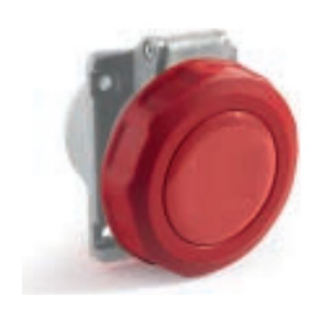 Presa industriale da incasso, 380V, 3P+N+T, 16A, IP67, 75x75mm, inclinata 10° - Rosi 1007003Q (1/3)