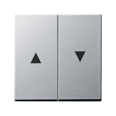 Cubierta de interruptor Gira 029426 aluminio 2 cubiertas