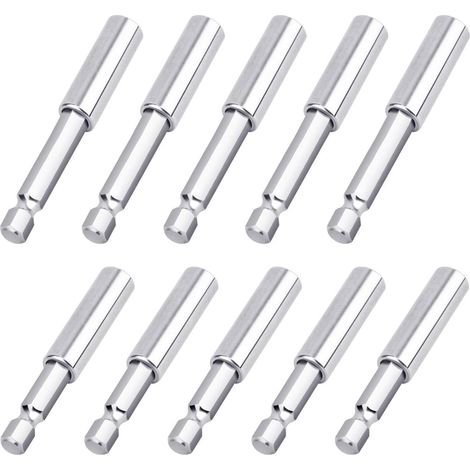 10 pezzi Porta punte magnetici, porta punte magnetici potenti, attacco esagonale da 1/4", adatti per avvitatori a batteria/trapani elettrici/avvitatori a impulsi/porta punte per viti