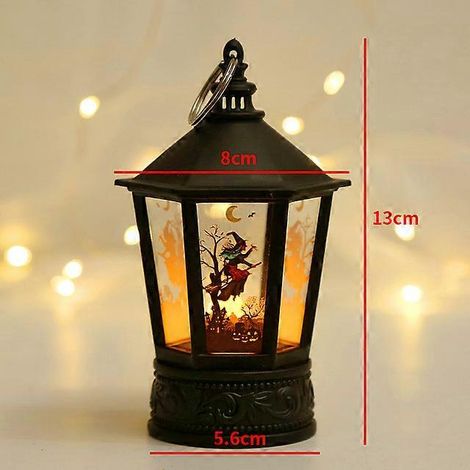 Bougies LED d'Halloween, décorations d'horreur, fantômes, citrouilles, château, maison hantée, accessoires d'extérieur, 14 (1/5)