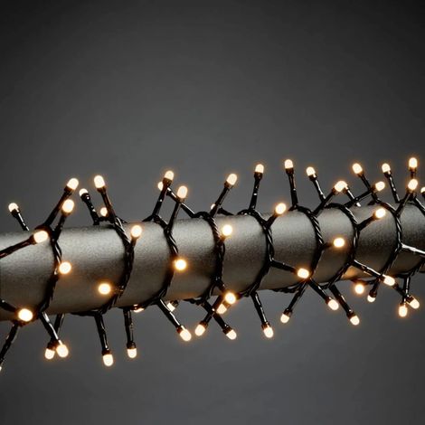[NEUWERTIG] B-Ware Konstsmide Lichterkette Lichterband Micro Led Bernstein Innen Schwarz Kompakt