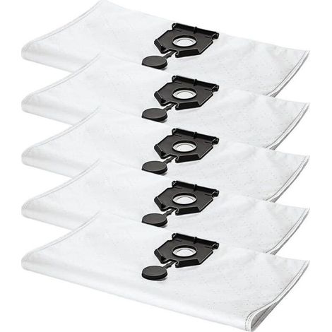 Packung mit 5 Staubbeuteln, kompatibel mit Kärcher Staubsaugern 2.889-154.0 NT 30/30 L 30L NT 30/ Ap Te L NT 30/ Ap L 30L EU2613 (Staubsauger-Ersatzteile) (1/4)