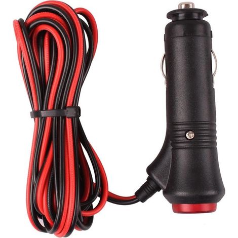 Adaptador de cable universal para encendedor de cigarrillos de motocicleta，camión y automóvil，12V-24V 5A (3 metros con luz indicadora) (1/3)