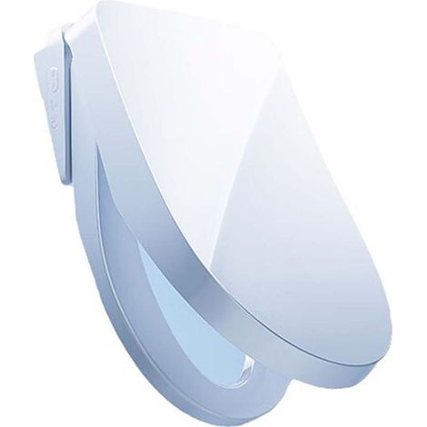 Abattant Toilette Intelligent Chauffant - 5 Modes Lavage, Stérilisation UV 99.99%, Veilleuse LED Détecteur Lumière, Télécommande Sans Fil - IPX4, Chauffage Siège 6 Niveaux - Blanc (1/5)