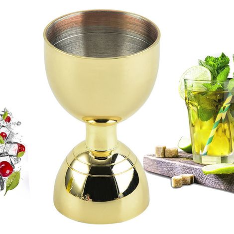 Double Jigger - Acier Inoxydable 2 oz / 1 oz - Pour Mesure Précise Des Cocktails En Bar Ou À Domicile - 1 Pièce (1/5)