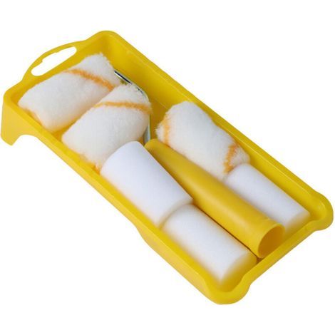 Mini Rouleaux Mousse Pour Peinture,Kit Décoration Pour Maison,Rouleaux Pour Peinture-émulsion,Manchon à Poils Moyens Pour Peinture émulsion Artisanale Sur Murs Et Plafonds (1/4)
