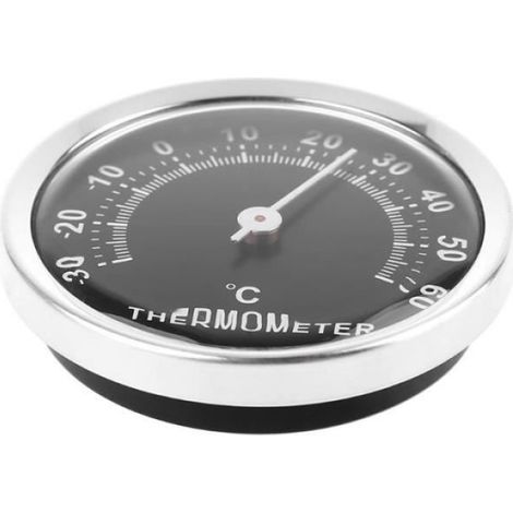 Thermomètre Mécanique - Intérieur Et Extérieur - Pour Voiture Et Bureau - Diamètre 58 mm - Précision ±2 °C - Sans Pile (1/4)