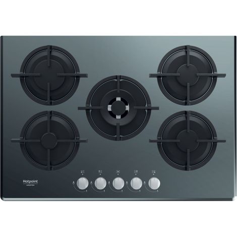 Hotpoint Ariston Piano cottura a gas HAGD 72S/MR. Colore del prodotto: Specchio, Posizionamento dell'apparecchio: Da incasso, Dimensione della larghezza del piano cottura: 73 cm. Tipo ... - HAGD72S/MR