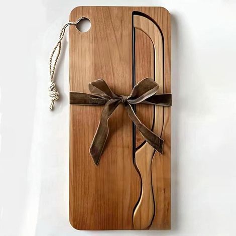 Ensemble trancheuse à pain et planche à découper, dentelé, usage domestique, portable, pour trancher le pain, planche à découper, plateau à toasts (1/5)